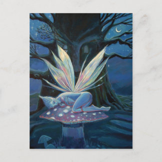 Wood Spirit - Fairy art postcard