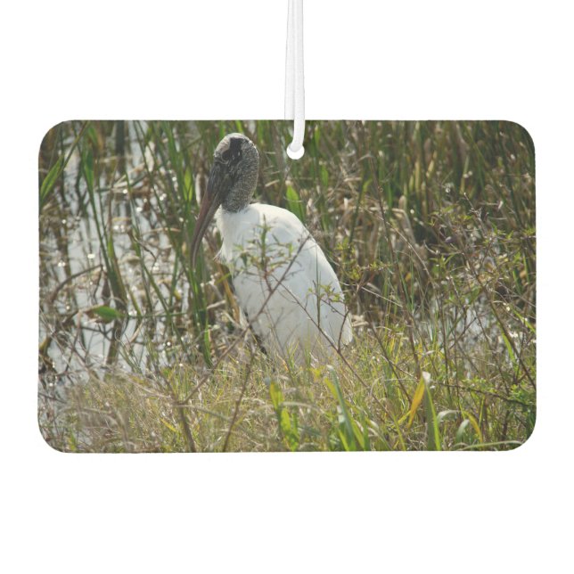 Wood Stork at Viera Wetlands Car Air Freshener (Front)