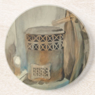 Wood Stove and Sythe Coaster