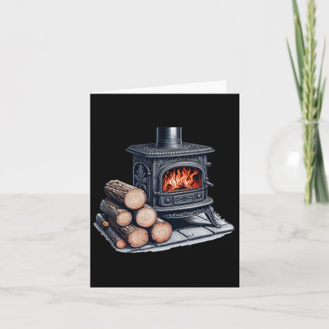 Wood Stove  Card (Front)