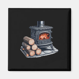 Wood Stove  Magnet