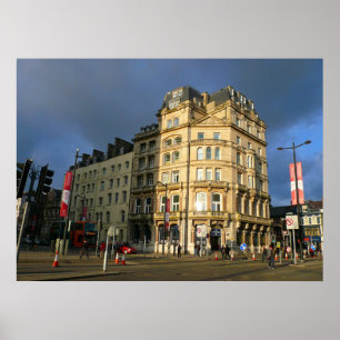 Wood Street, Cardiff, Wales Poster