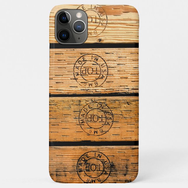 Wood Stripes Made in USA Case-Mate iPhone Case (Back)