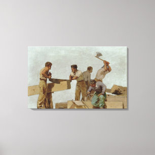 Wood Structure Canvas Print