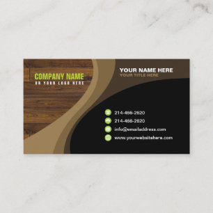 Wood Style Business Card