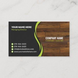 Wood style business card