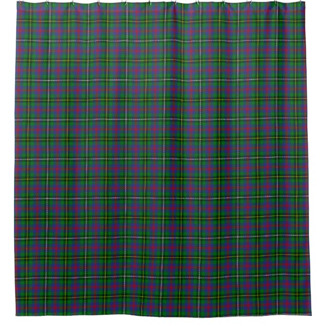 Wood Tartan Shower Curtain (Front)