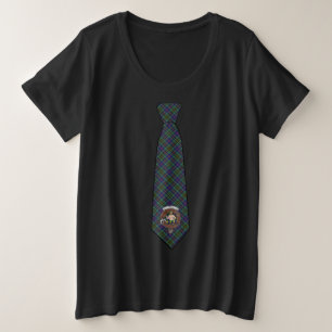 Wood Tartan Women's Plus Necktie Plus Size T-Shirt