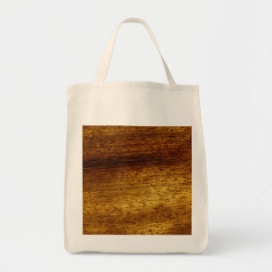 Wood teak tote bag