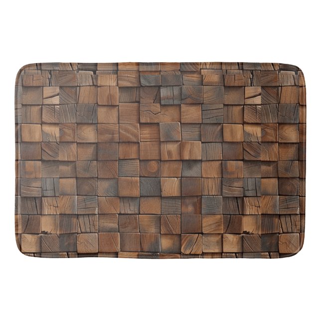 Wood Texture Bath Mat (Front)