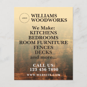 Wood texture bold flyer