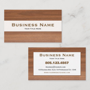 Wood Texture Business Card