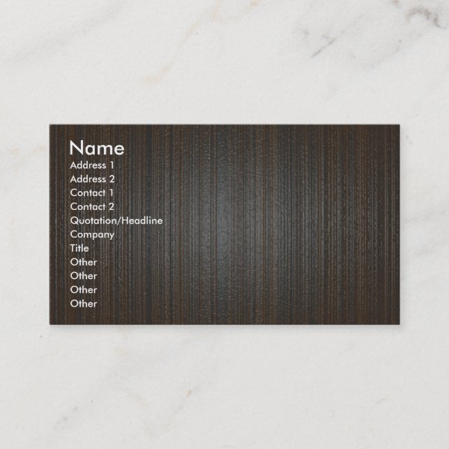 Wood texture business card (Front)