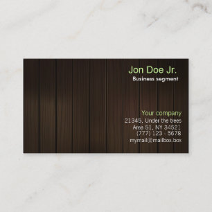 Wood texture business card