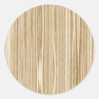 wood texture classic round sticker