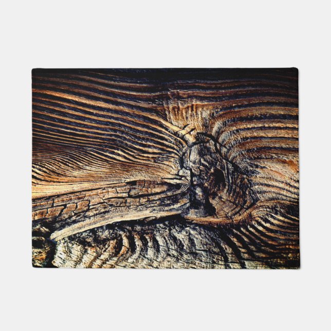 Wood Texture Cool Unique Doormat (Front)