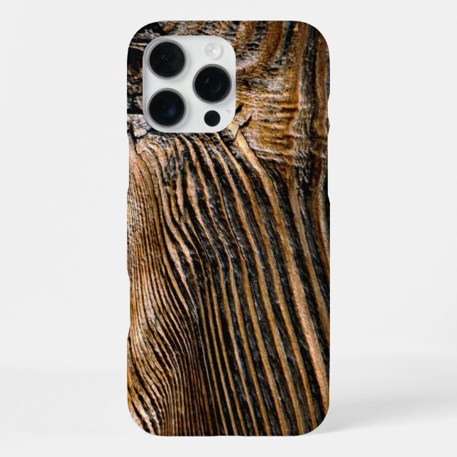 Wood Texture Cool Unique iPhone Case (Back)