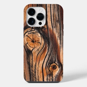 Wood Texture Cool Unique iPhone 14 Pro Max Case