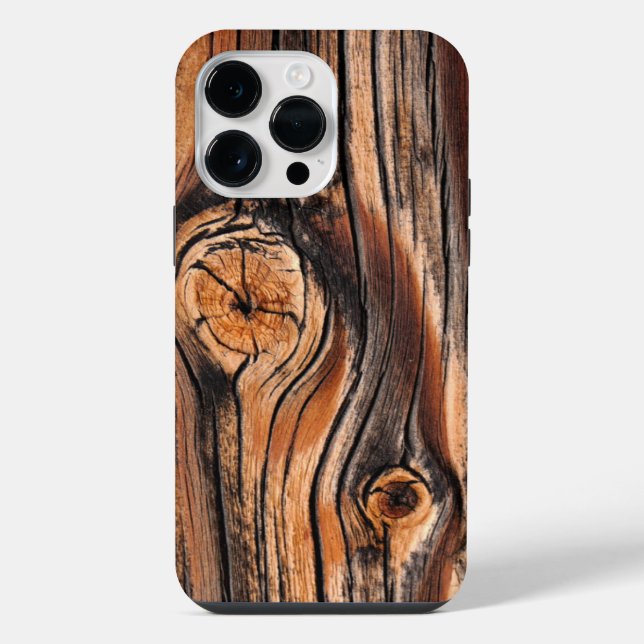 Wood Texture Cool Unique iPhone Case (Back)