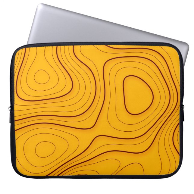 Wood texture, linear abstraction backgroundabstrac laptop sleeve (Front)