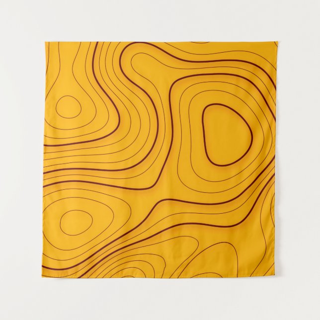 Wood texture, linear abstraction backgroundabstrac tapestry (Front)