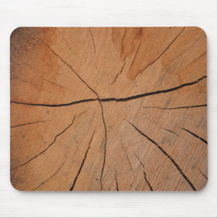 wood textured mouse mat