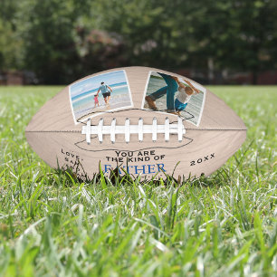 Wood Theme Father's Day Dad's Birthday Football