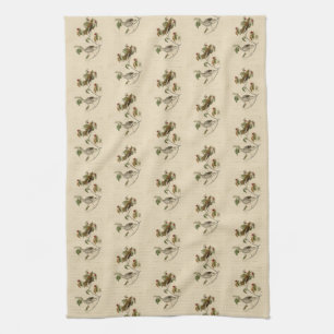 Wood Thrush from Audubon's Birds of America Tea Towel