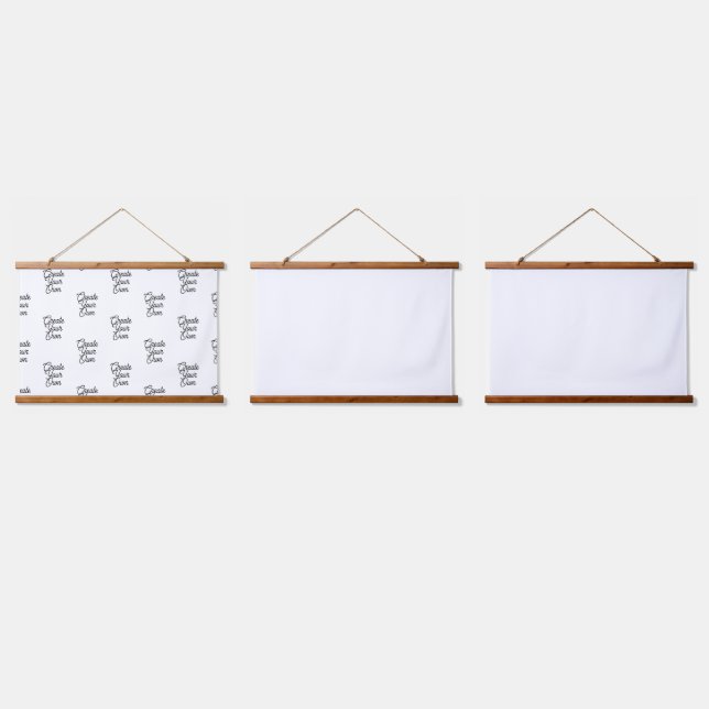 Wood Topped Wall Tapestry (Triple)