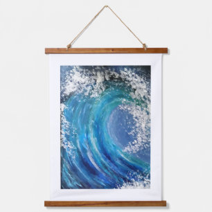 Wood Topped Wall Tapestry