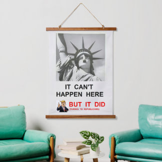 Wood Topped Wall Tapestry