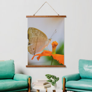 Wood Topped Wall Tapestry