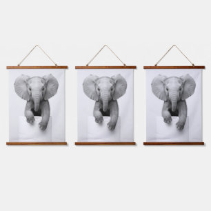 Wood Topped Wall Tapestry