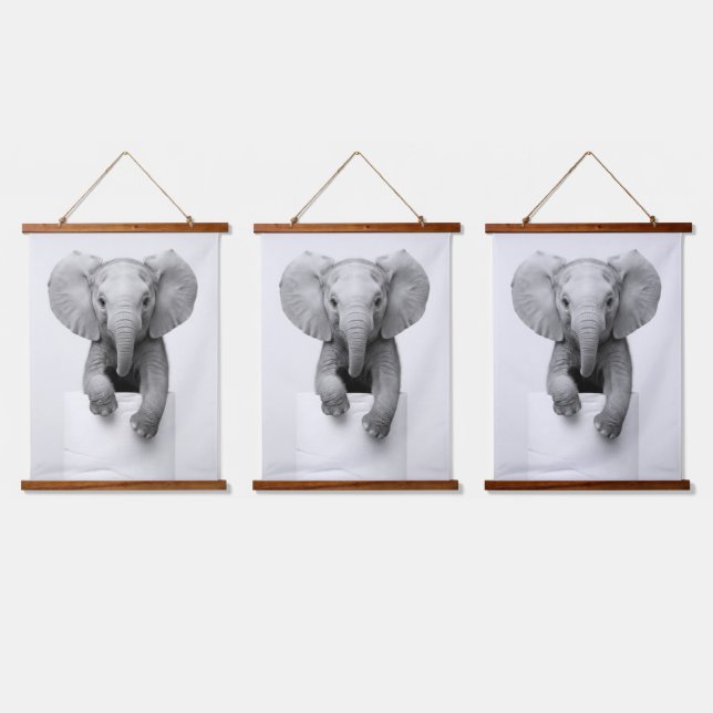 Wood Topped Wall Tapestry (Triple)