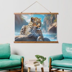 Wood Topped Wall Tapestry