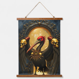 Wood Topped Wall Tapestry