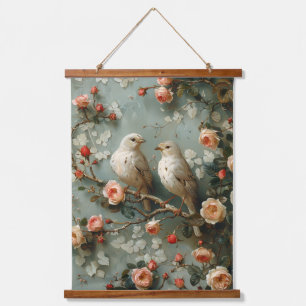 Wood Topped Wall Tapestry