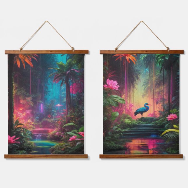 Wood Topped Wall Tapestry (Double)