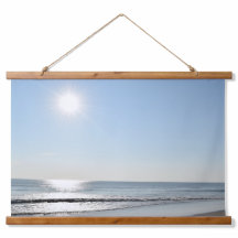 Wood Topped Wall Tapestry