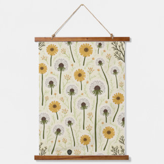 Wood Topped Wall Tapestry