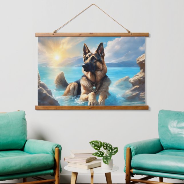 Wood Topped Wall Tapestry (Living Room)