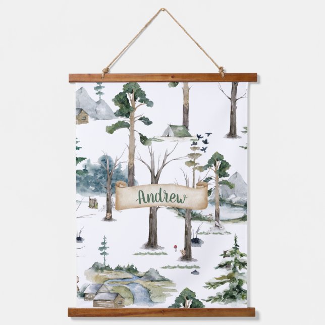 Wood Topped Wall Tapestry (Front)