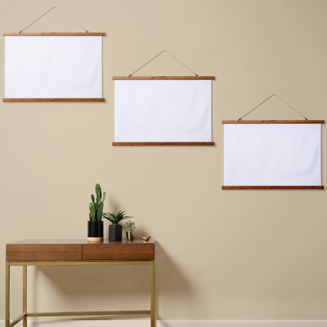 Wood Topped Wall Tapestry (Asymmetrical)