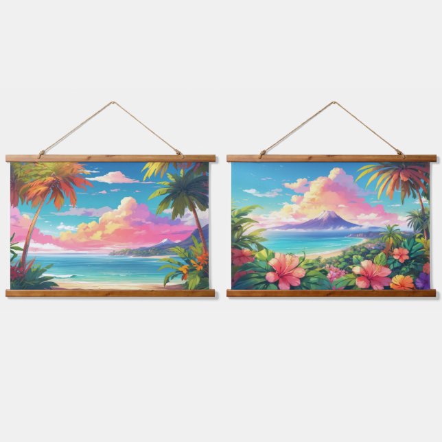 Wood Topped Wall Tapestry (Double)