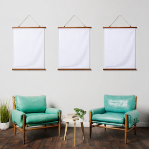 Wood Topped Wall Tapestry