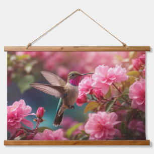 Wood Topped Wall Tapestry