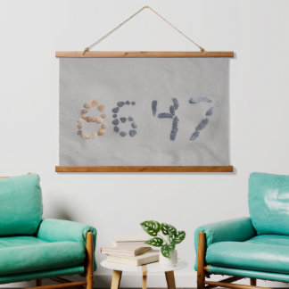 Wood Topped Wall Tapestry
