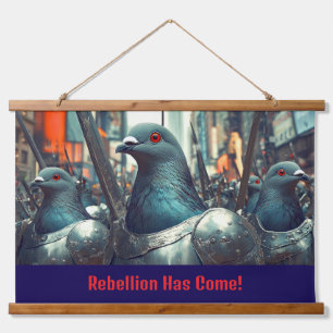 Wood Topped Wall Tapestry