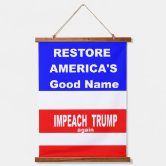 Wood Topped Wall Tapestry