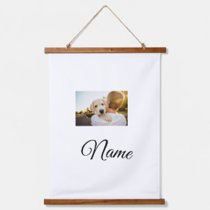 Wood Topped Wall Tapestry